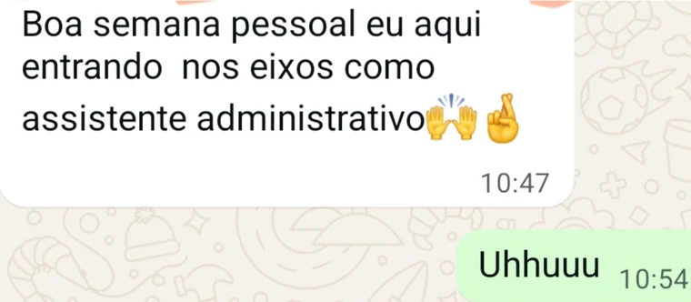 Testemunho de mentorada — novo emprego